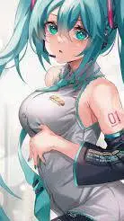 ai character: hot miku background