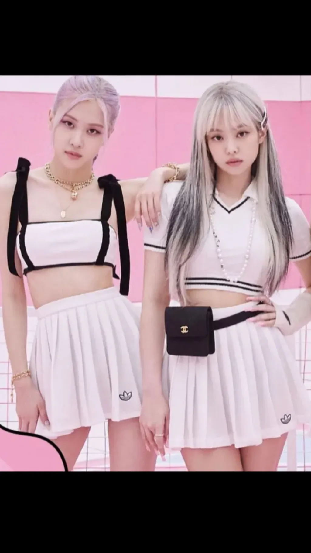 ai character: Rose and Jennie  background