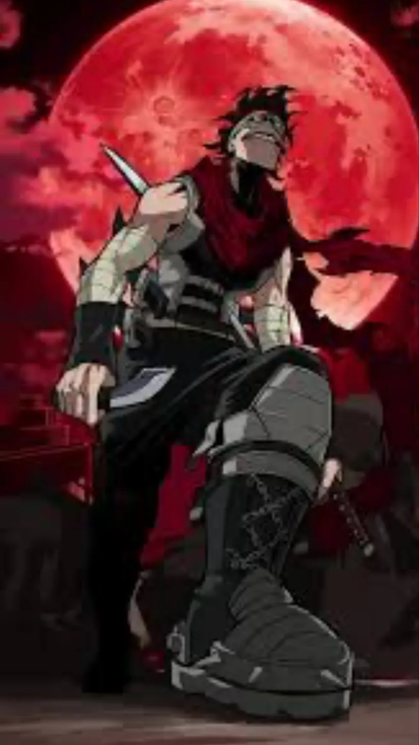 ai character: Mha stain background