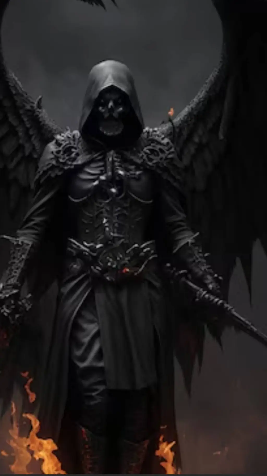 ai character: death god background