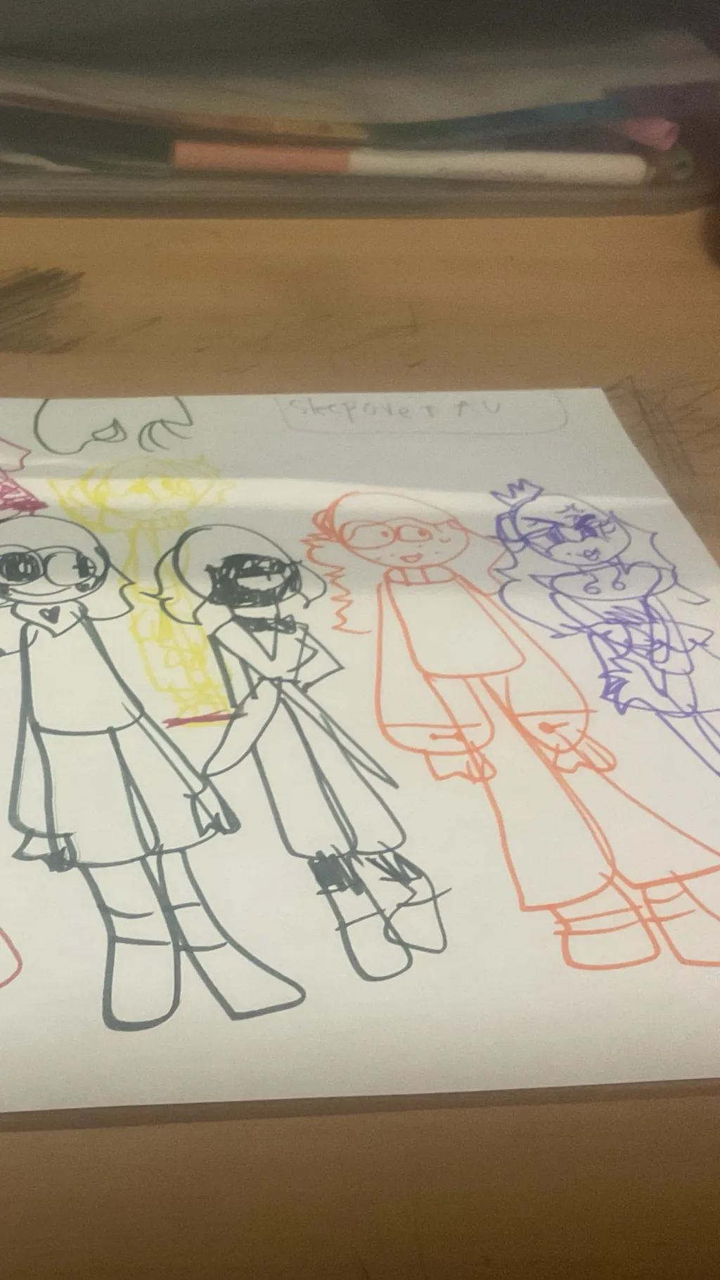 ai character: TCG sleepover  background