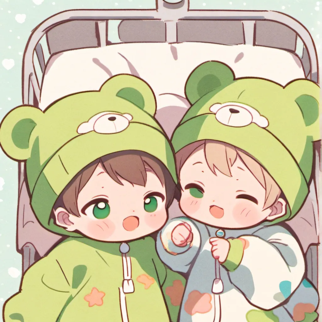 chat with ai character: Cute Newborn Twins
