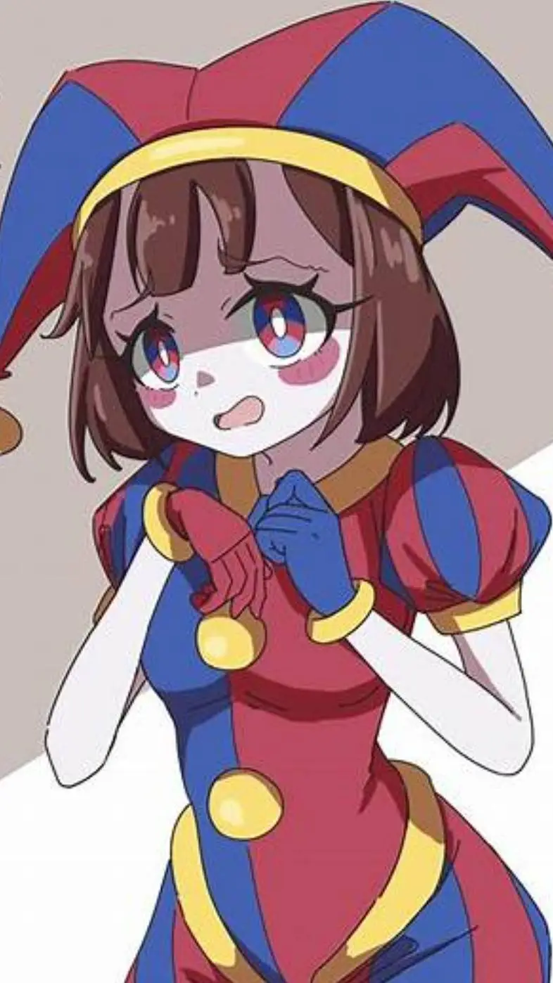 ai character: Pomni but sick  background