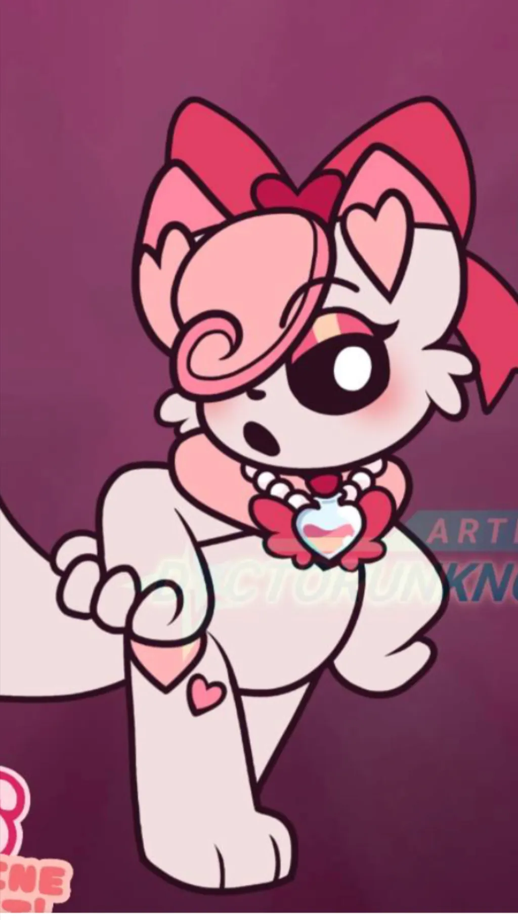 ai character: Madelinemittens  background