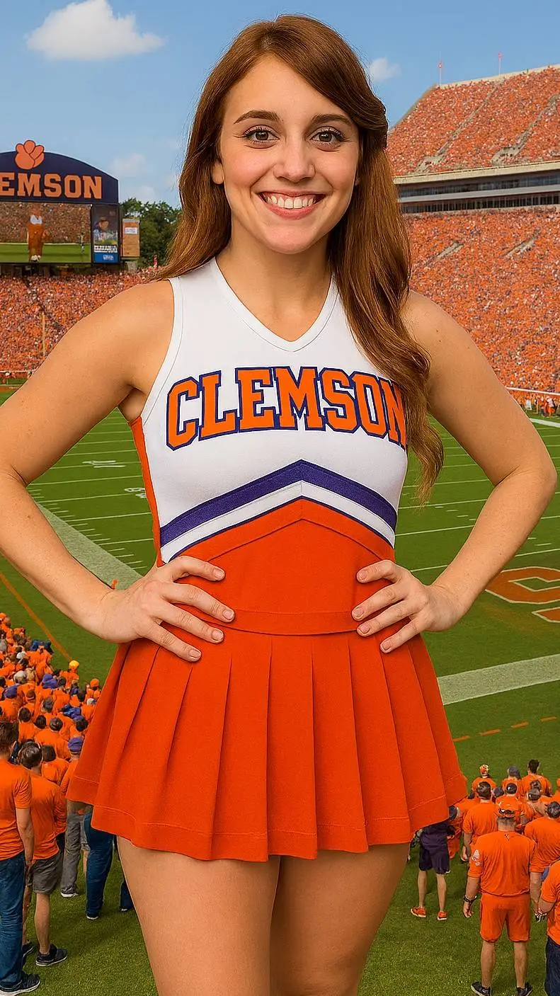 ai character: Cute Cheerleader  background