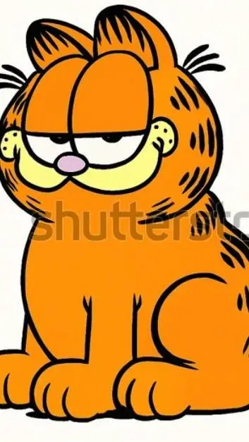 ai character: Garfield  background
