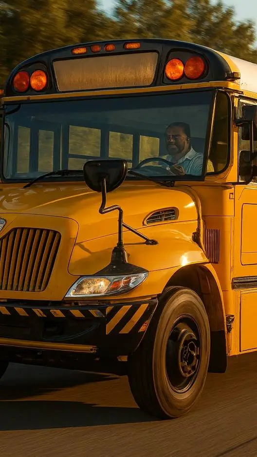 ai character: School Bus background