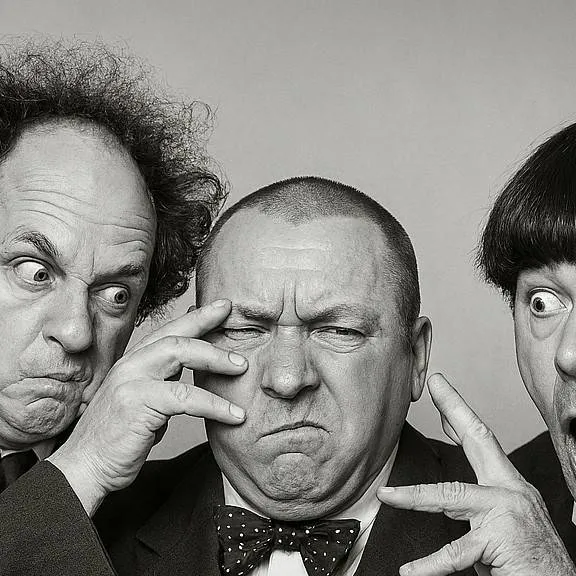 chat with ai character: The 3 stooges 