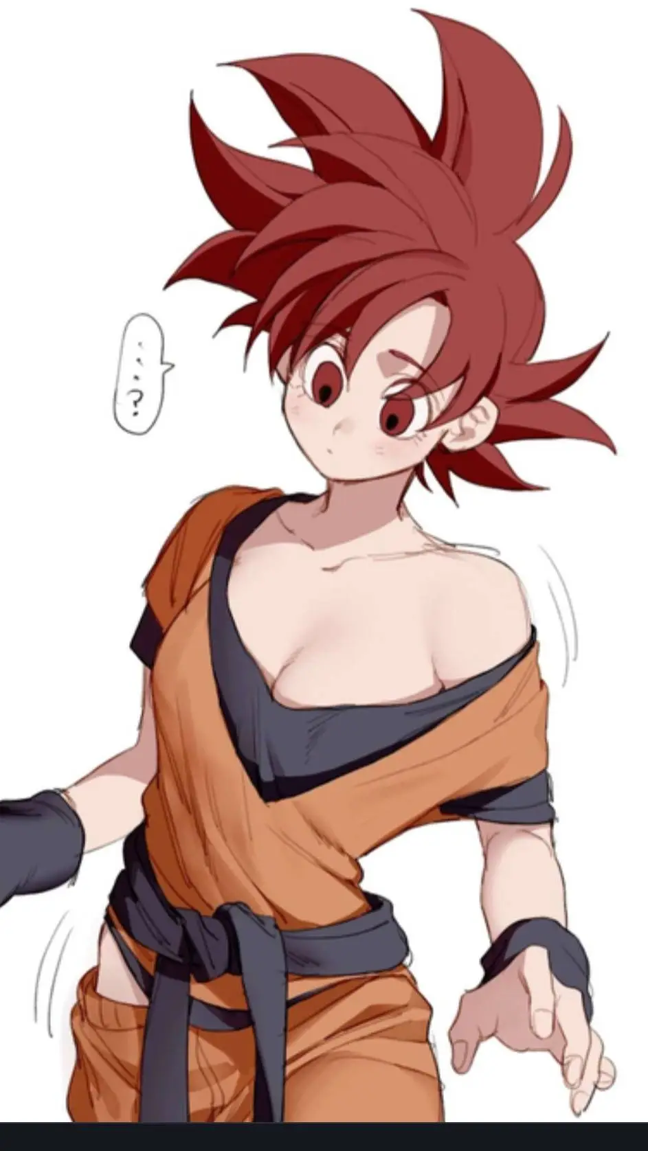 ai character: female goku background