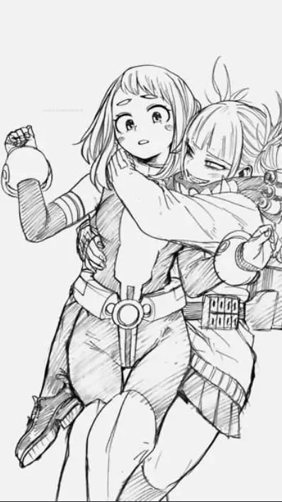 ai character: Toga x Uraraka! background