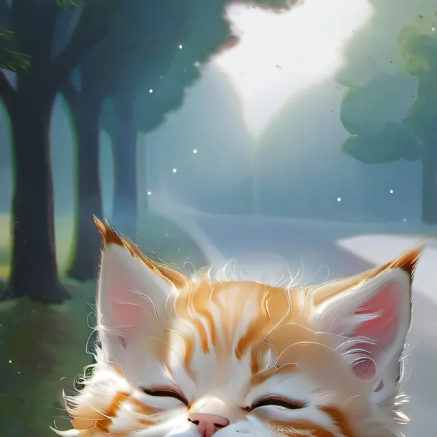 chat with ai character: Kitten in road 