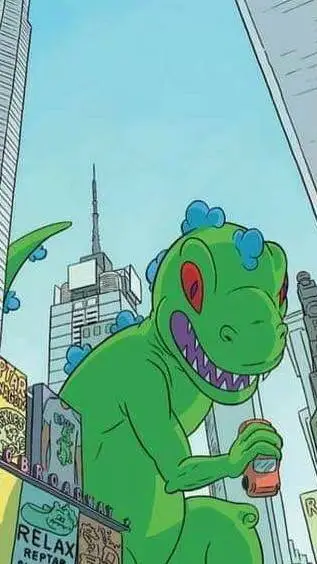 ai character: reptar  background