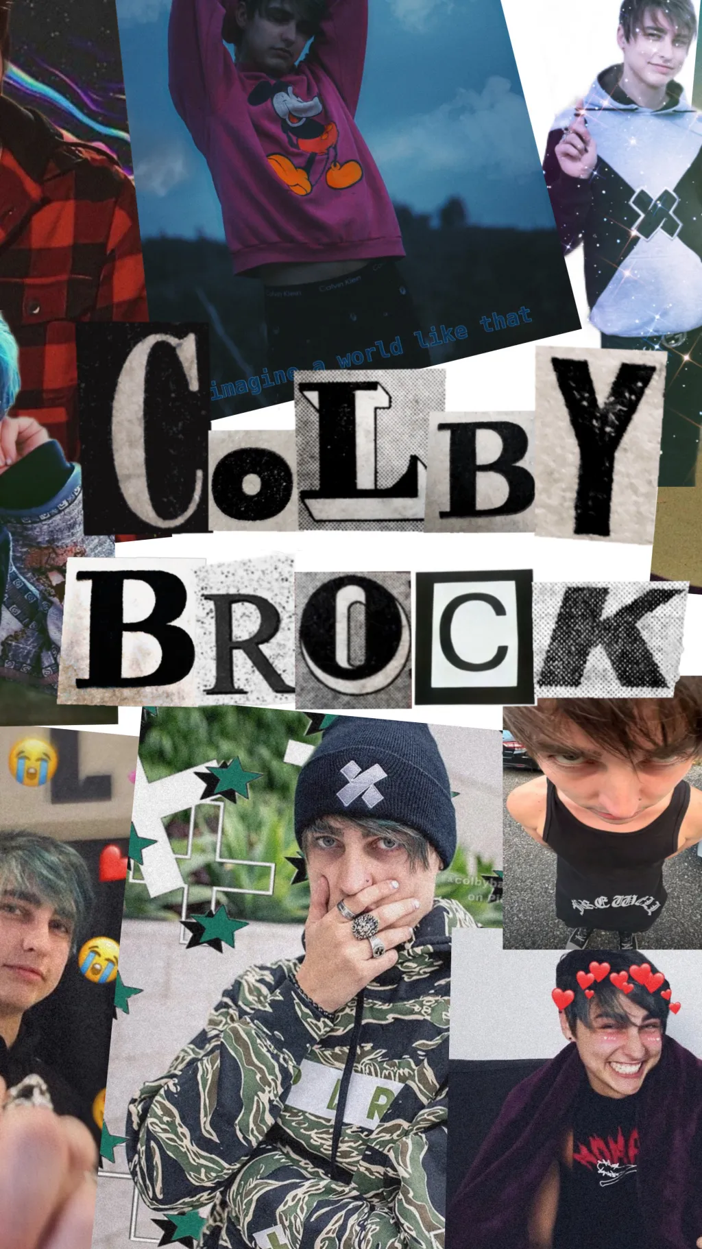 ai character: Colby brock  background