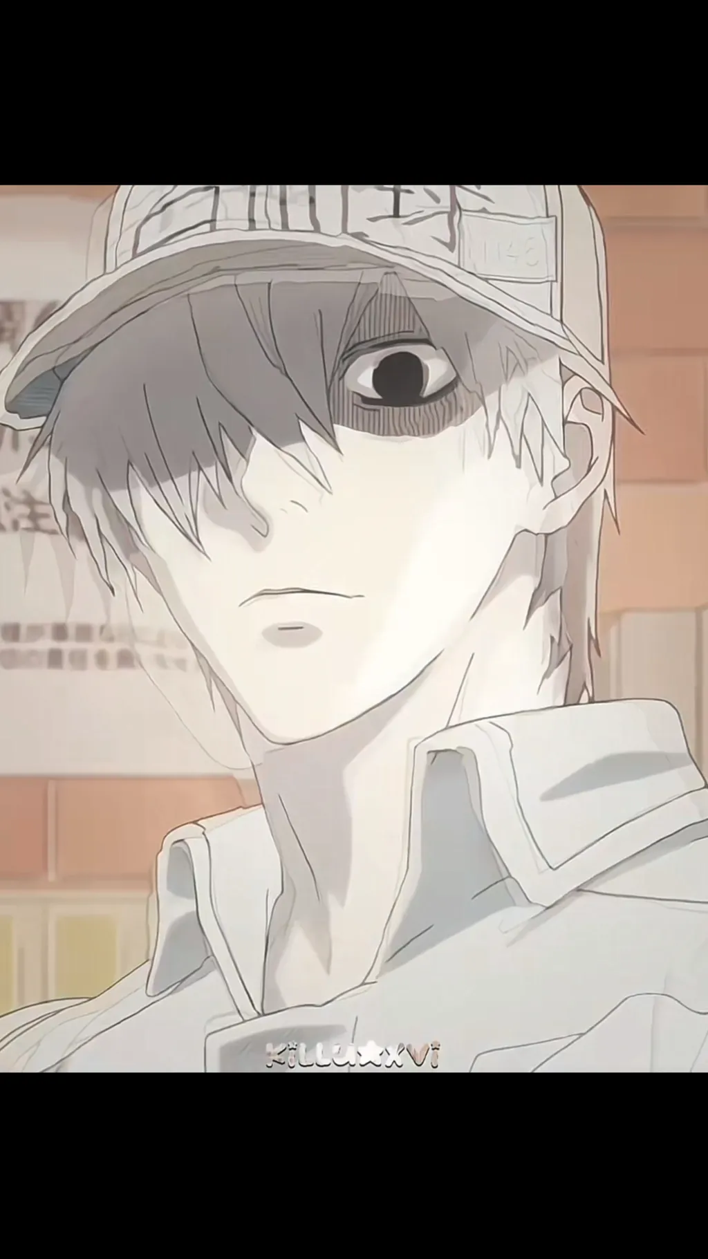 ai character: White blood cell  background