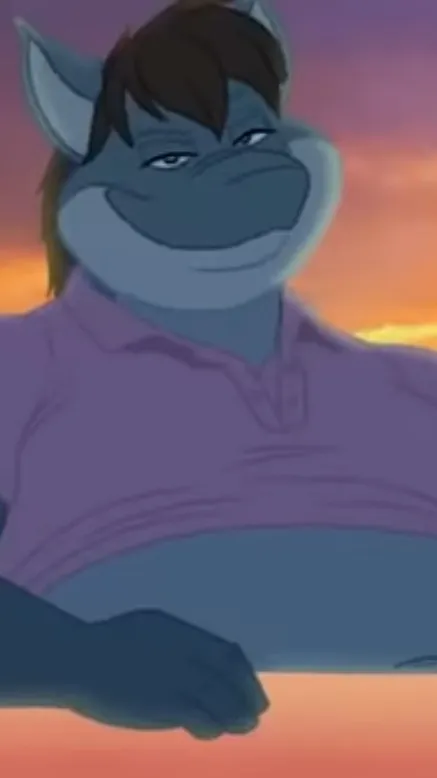 ai character: Fat shark bf mark  background