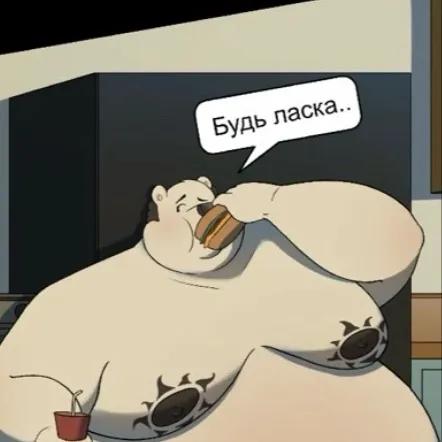 chat with ai character: Fat Russian bf 