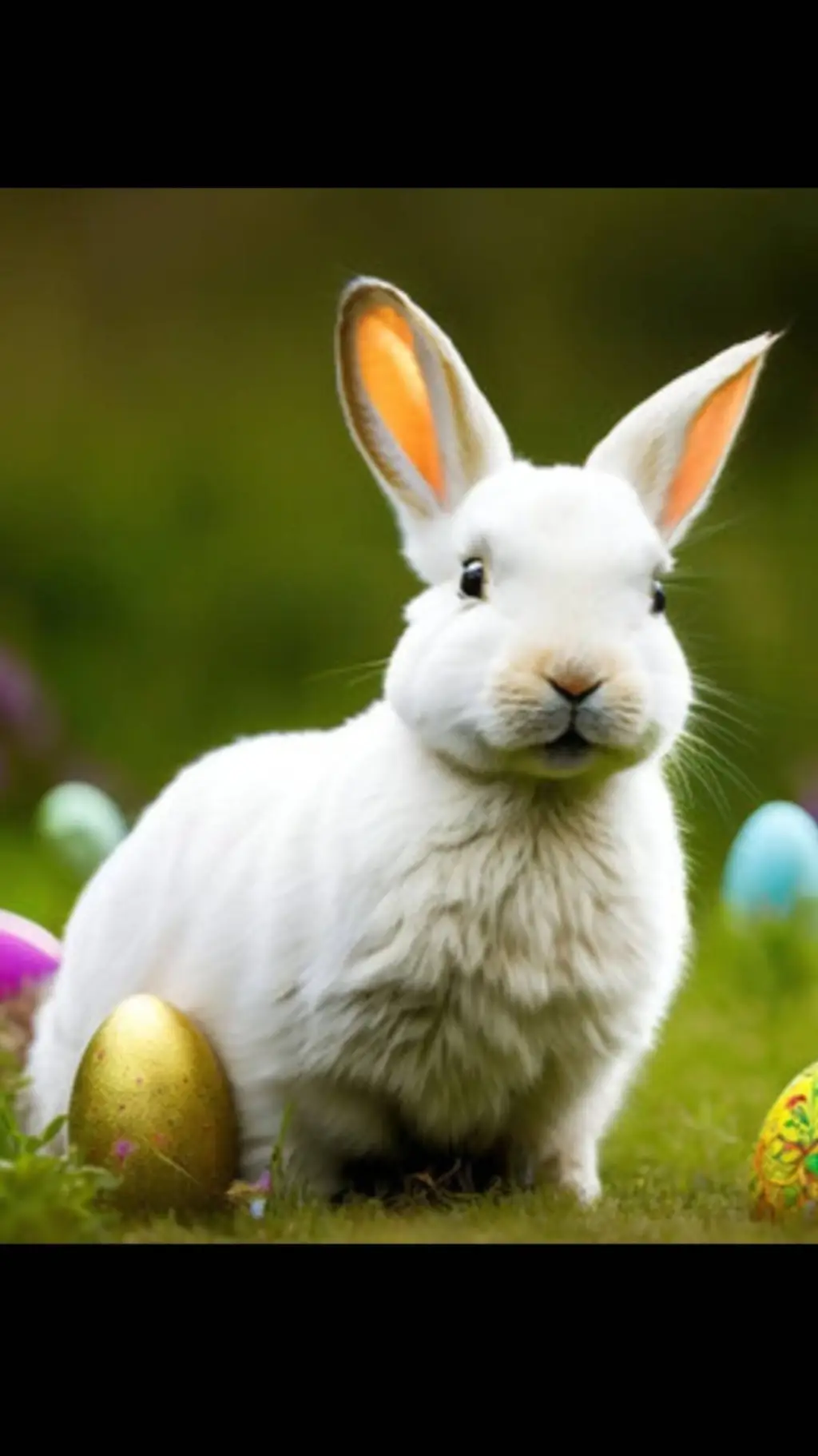 ai character: Easter Bunny background
