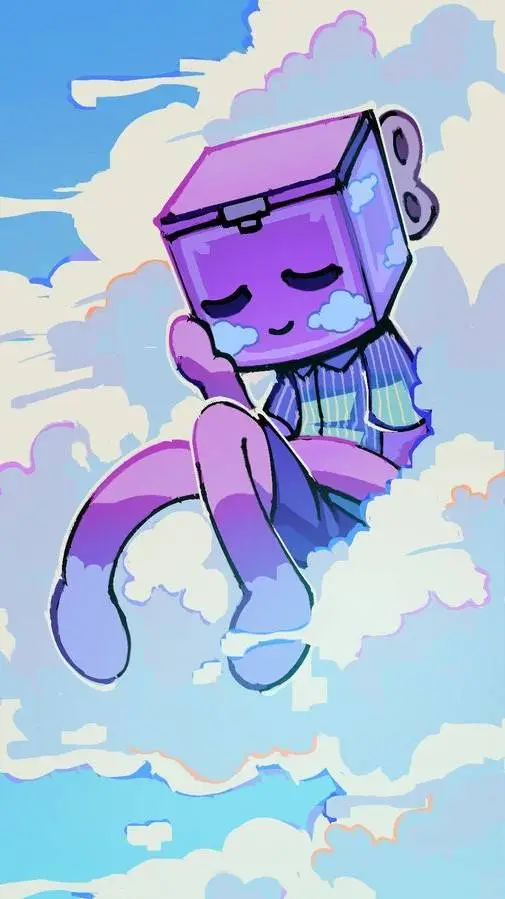 ai character: 🎶📦🟪~[Boxten]~🟪📦🎶 background