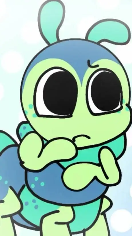 ai character: 🐛💚🩵{~Squirm~}🩵💚🐛 background