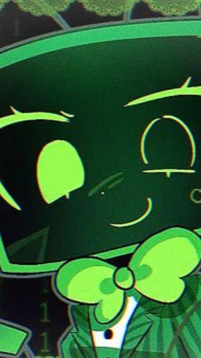 ai character: 🟩📺~[Vee]~📺🟩 background