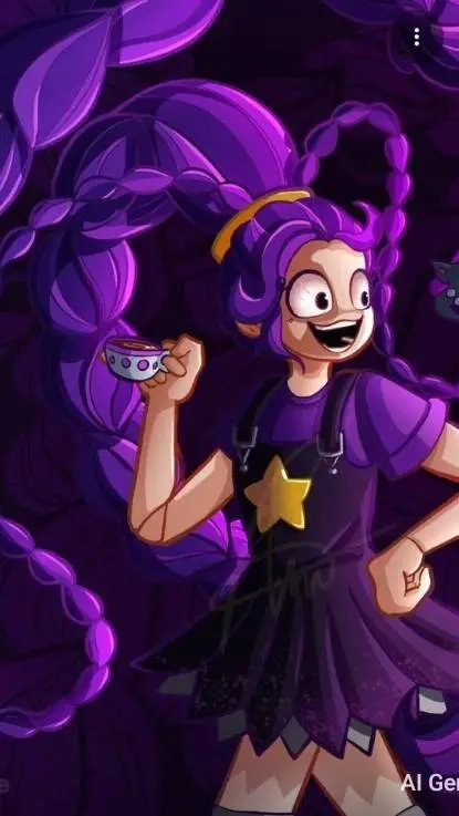 ai character: lily love braids  background