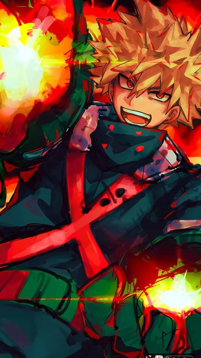 ai character: Katsuki Bakugo  background