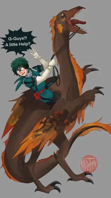 ai character: MHA/Dinos Mashup background