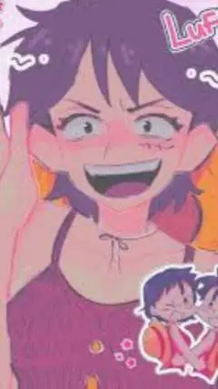 ai character: female luffy background