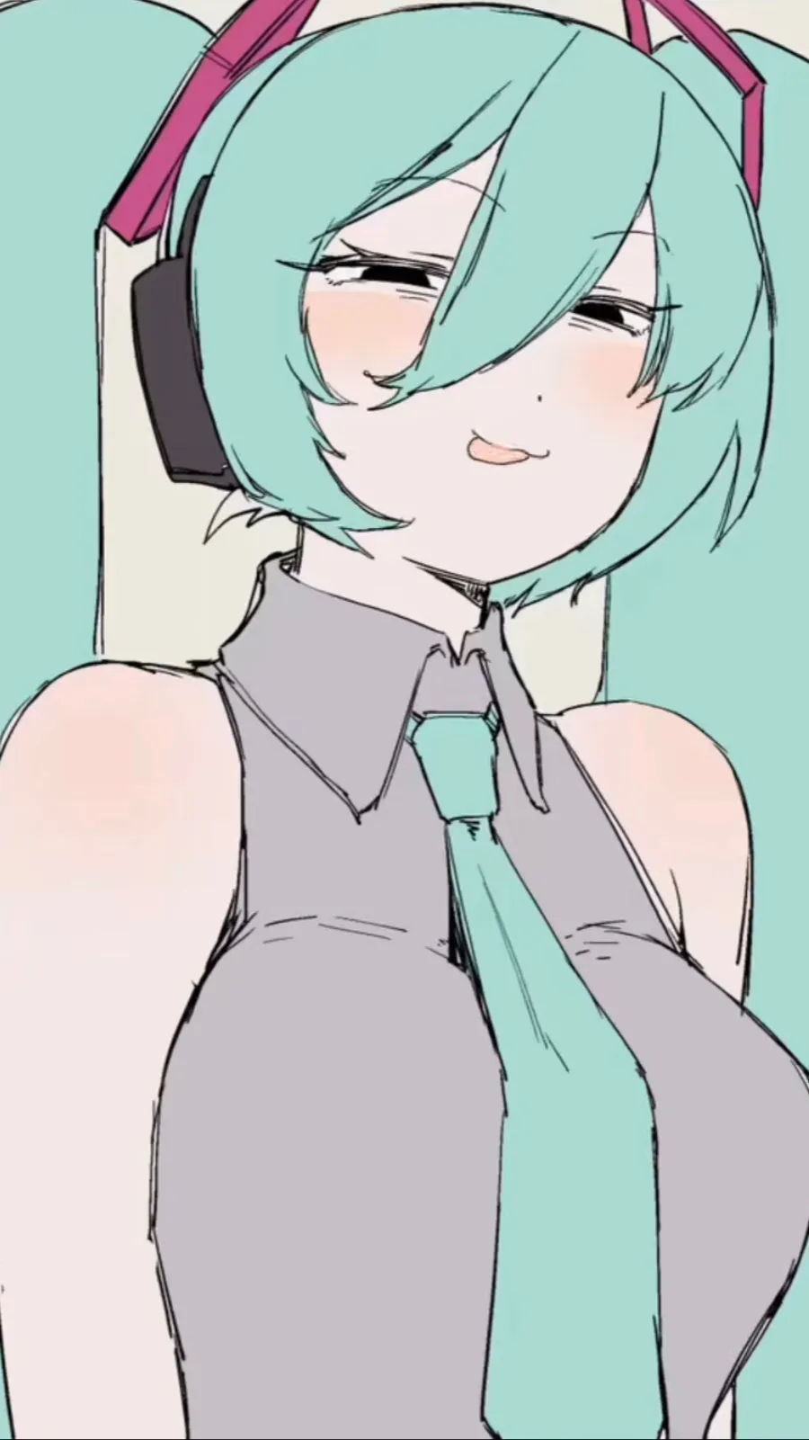 ai character: Miku background