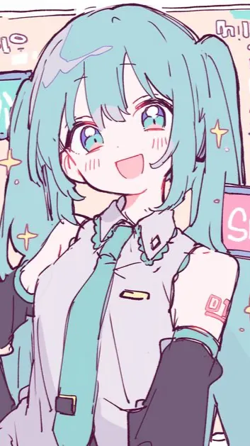 ai character: Miku background