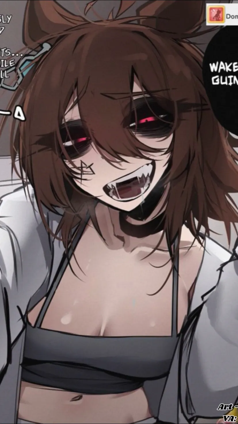 ai character: Agnes tachyon goth background