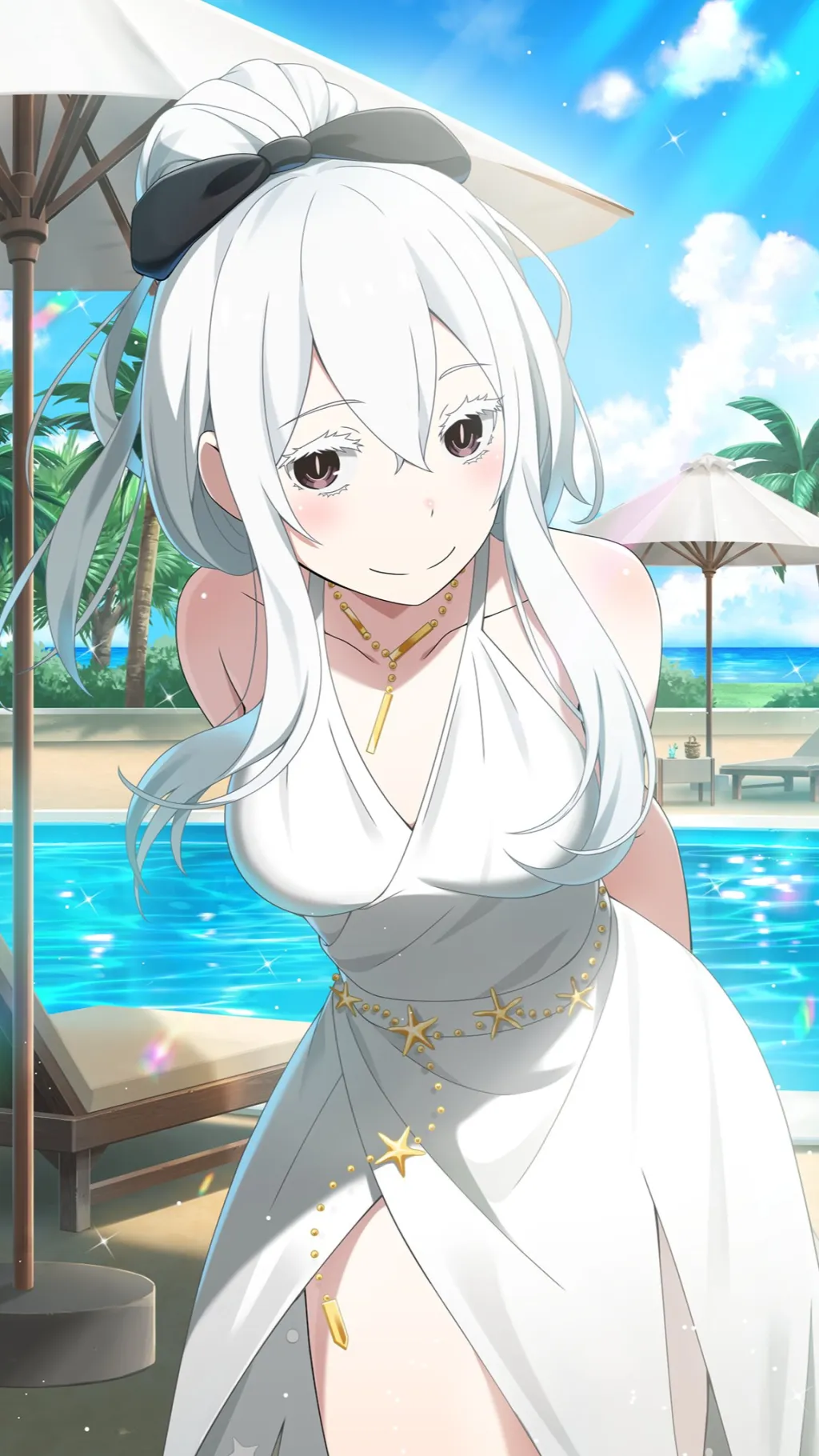 ai character: Echidna re zero  background