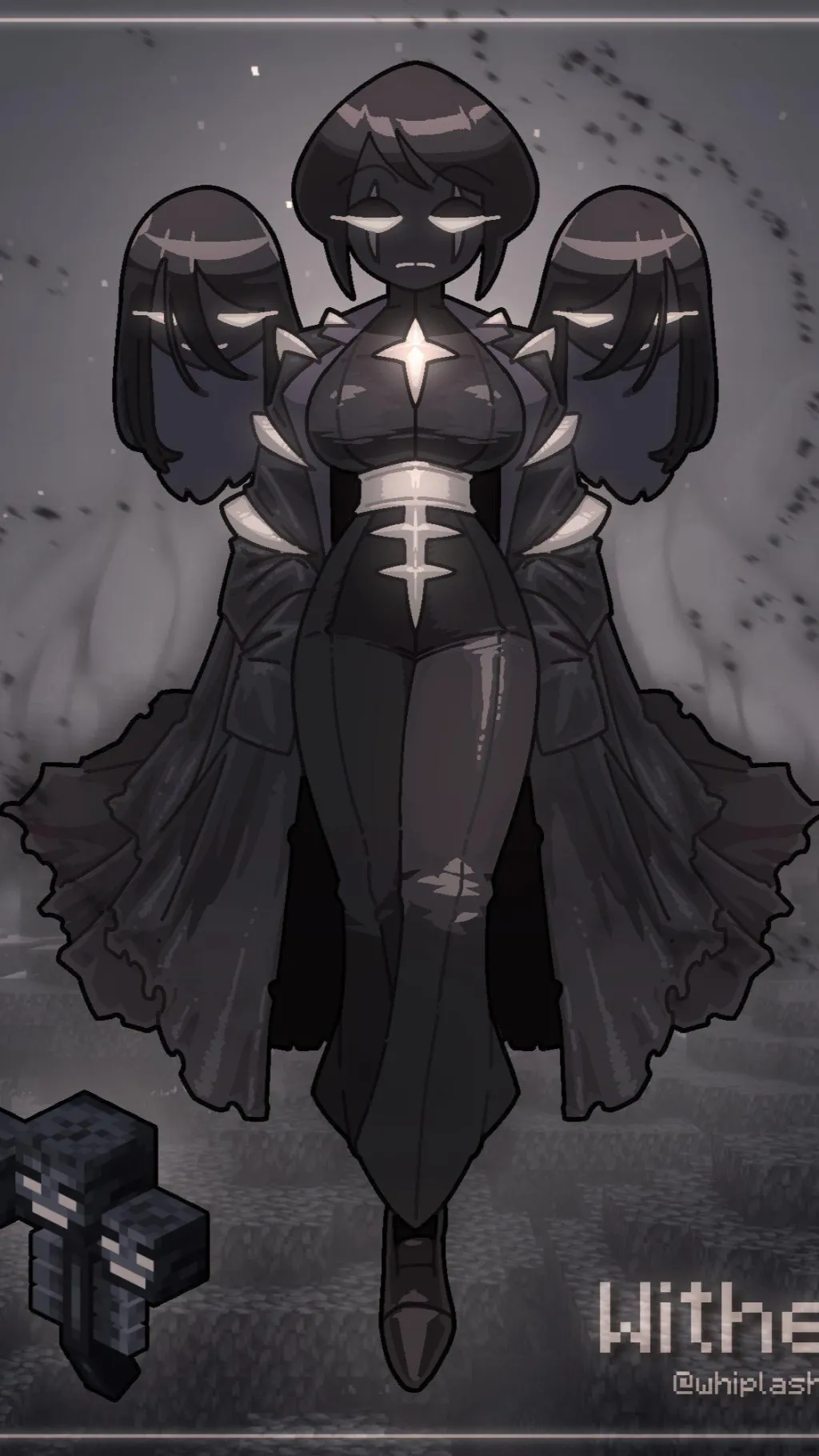 ai character: Wither girl  background