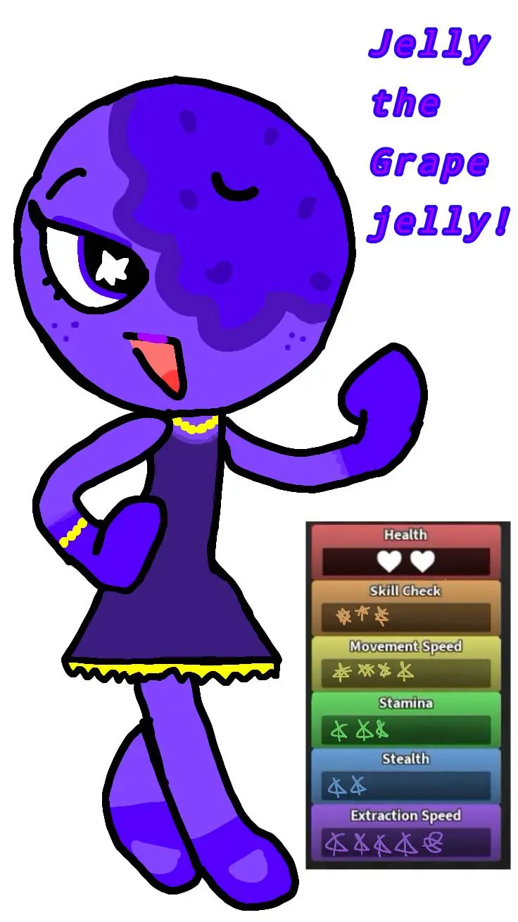ai character: DW oc Jelly!  background