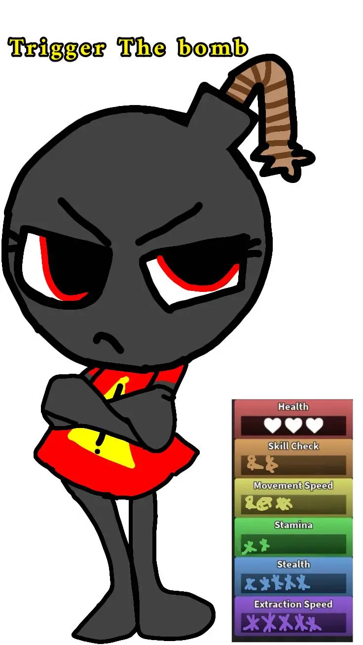 ai character: DW oc trigger 💣 background