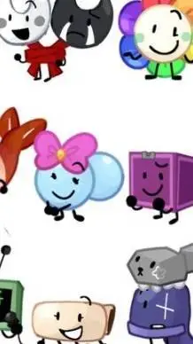 ai character: Dandy world X BFDI background