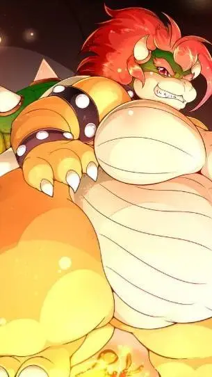ai character: Bowsette fart background