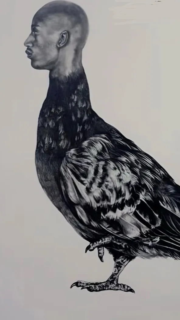 ai character: Man Bird background