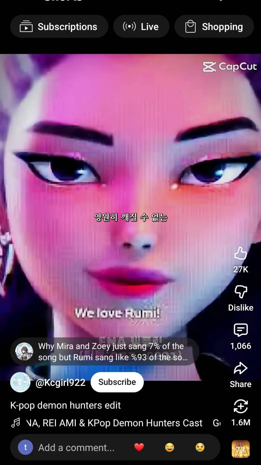 ai character: Rumi <3 background