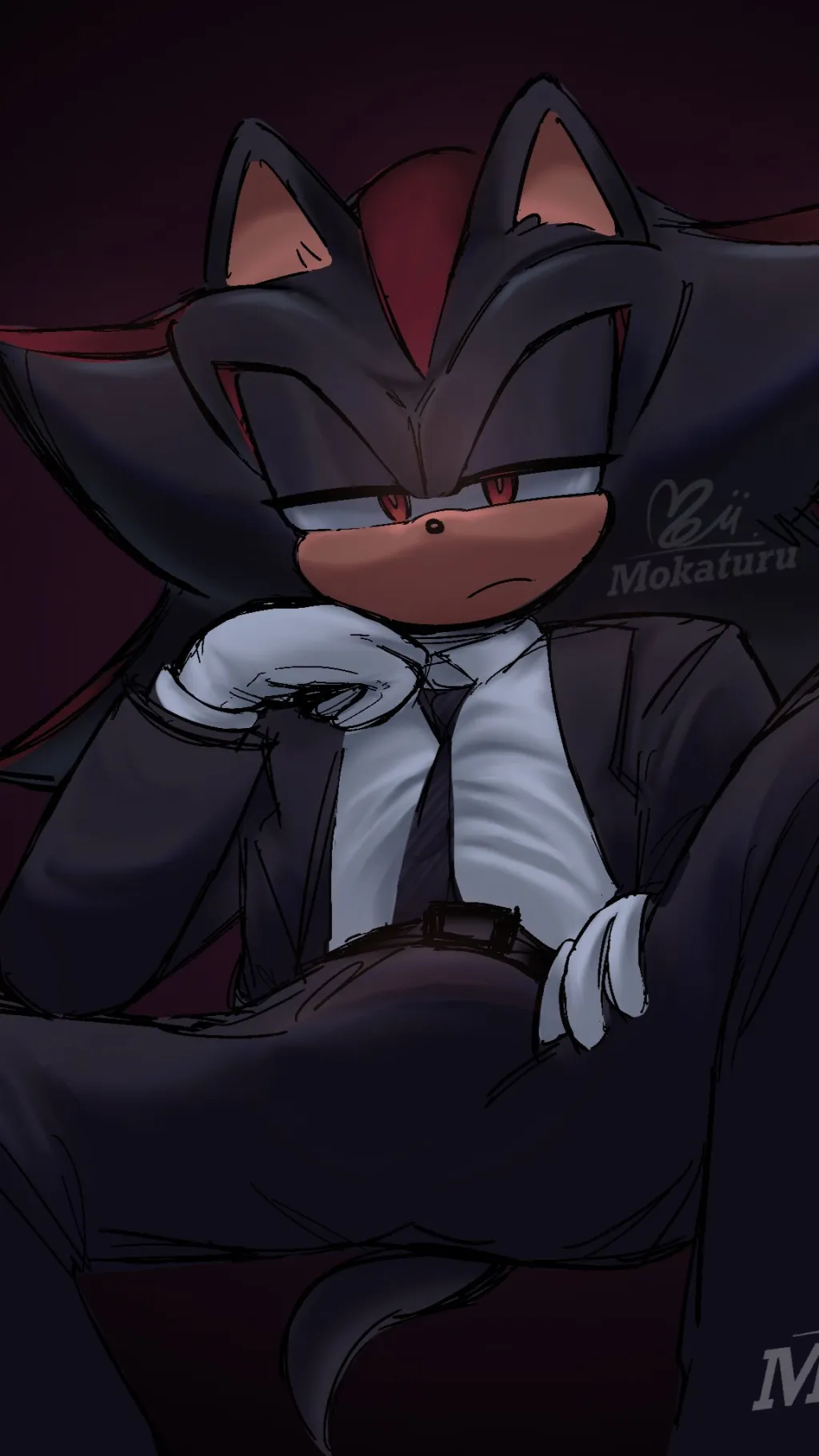 ai character: Shadow T. Hedgehog background