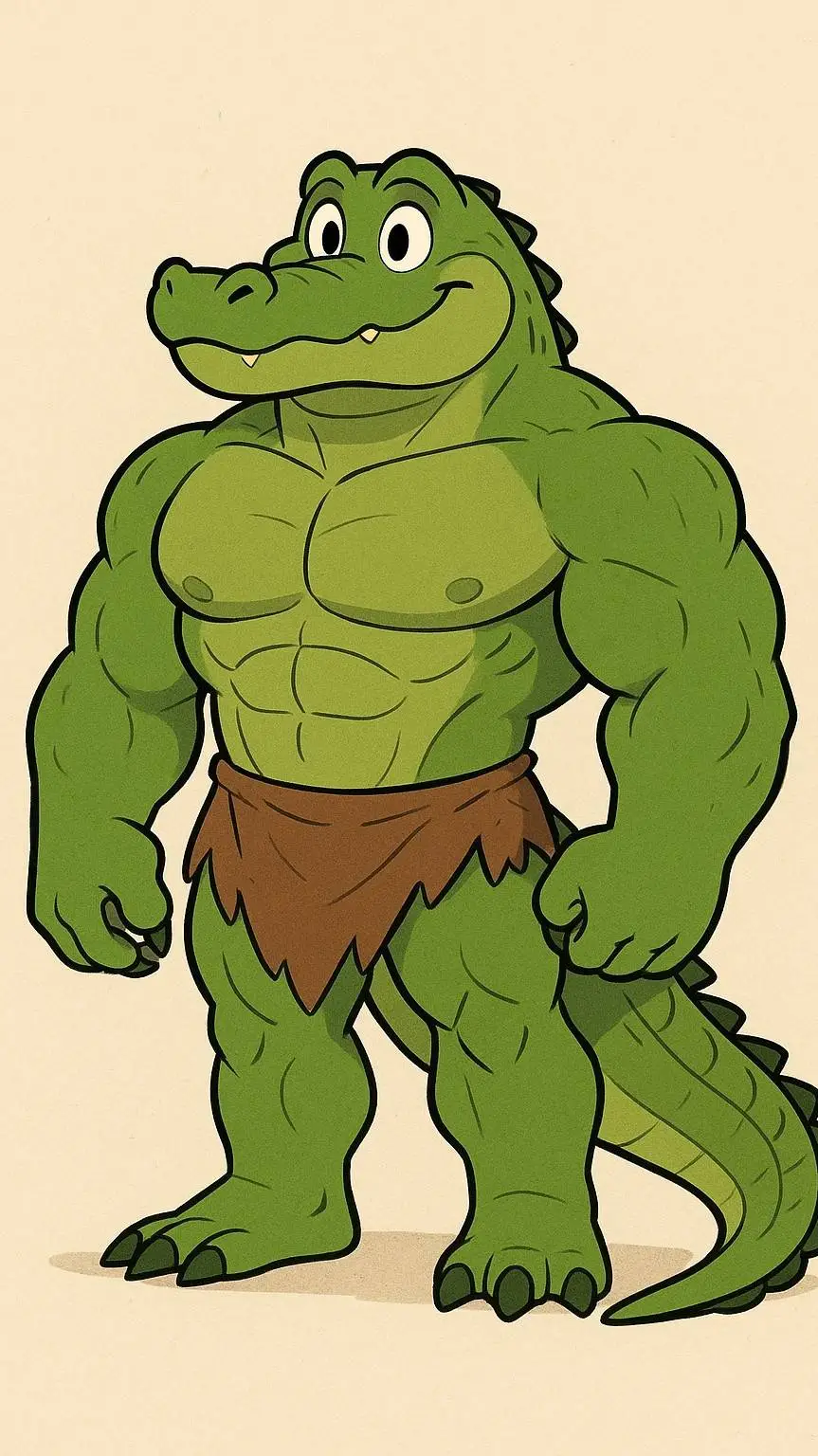 ai character: croco background