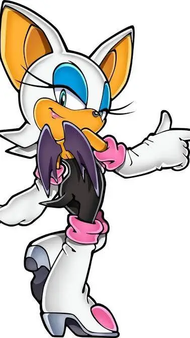 ai character: rouge a morcega  background