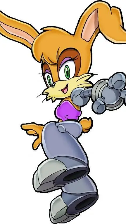 ai character: bunnie rabbot background