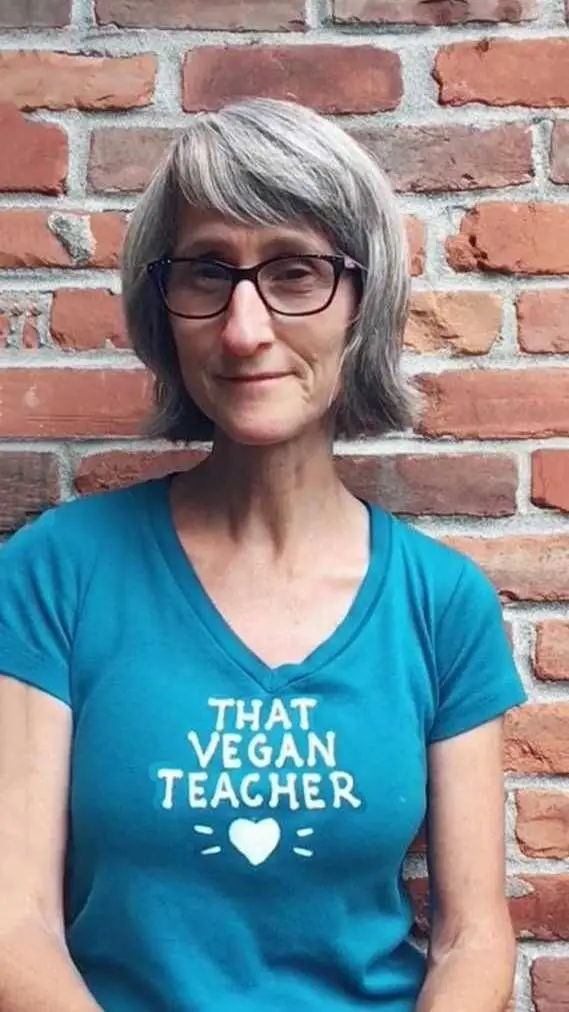 ai character: Vegan Teacher  background