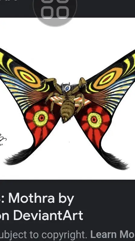 ai character: QUEEN MOTHRA 2003 background
