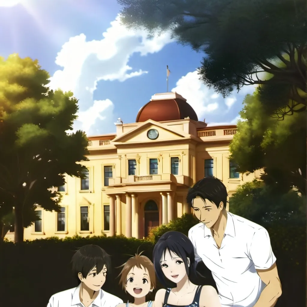 chat with ai character: luxurious family