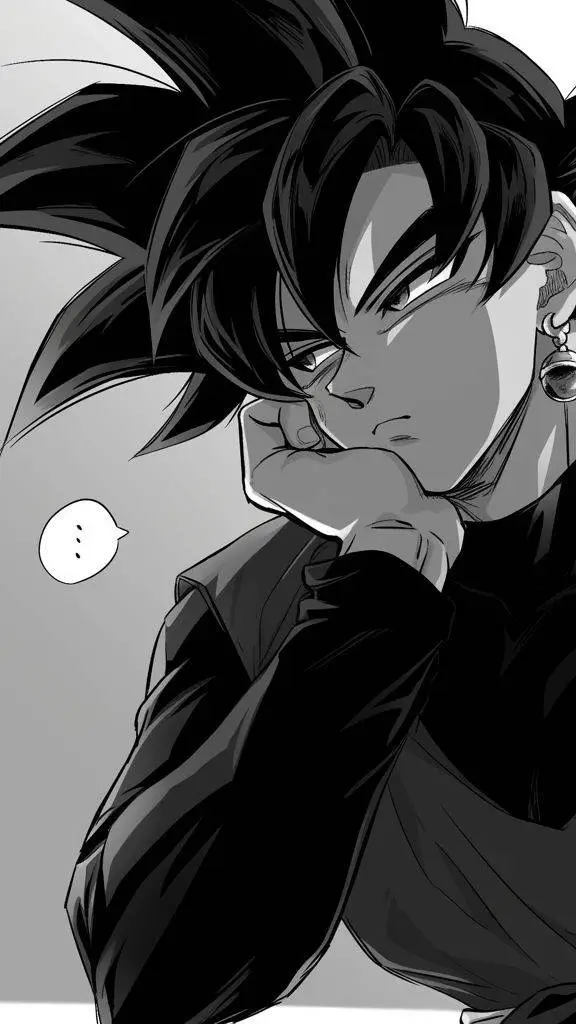 ai character: Goku black background