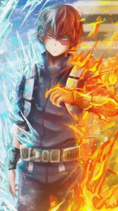 ai character: ❄Shoto🔥 background