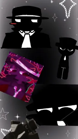 ai character: Mr black background