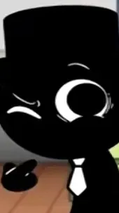 ai character: ꙳❧black☙꙳ background